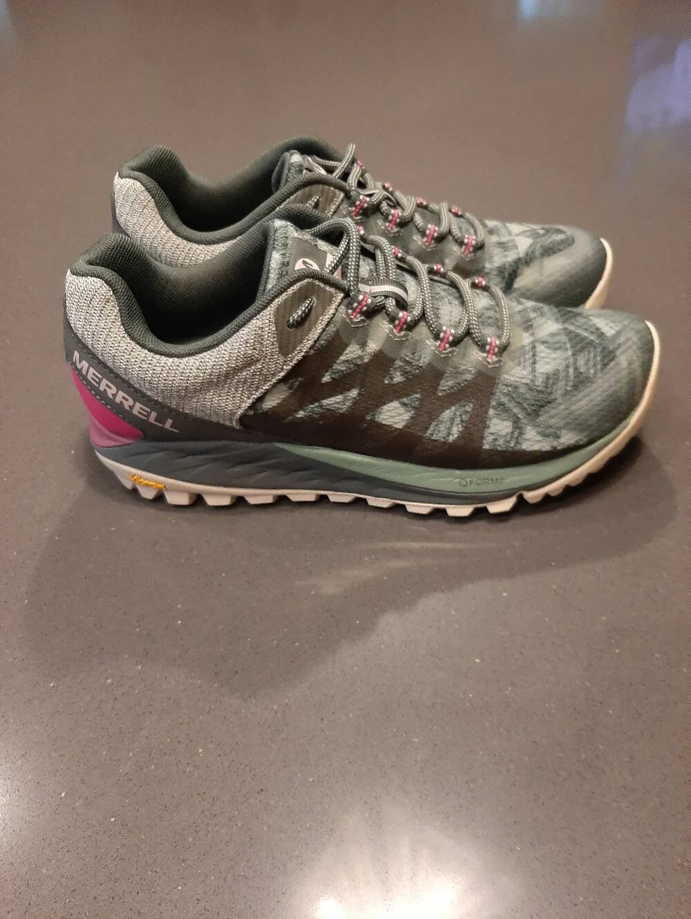 Merrell Antora 2 Print Trail Running Shoes Vibram Q FORM 2 Women's 7.5